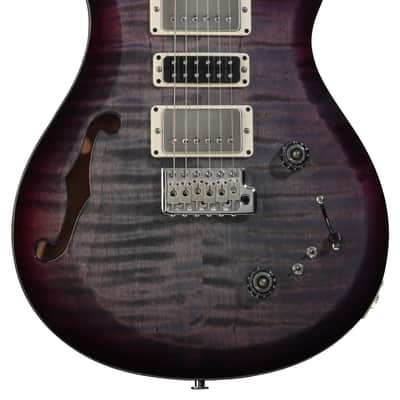 PRS S2 Special Semi-Hollow Electric Guitar - Faded Gray Black Purple Burst image 1