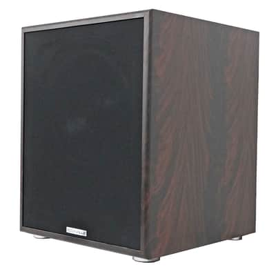 Rockville Rock Shaker Dark Wood 800w 12" Powered Home Theater Subwoofer Sub image 3