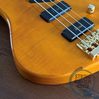 Washburn KW-1250 Bass, Kip Winger SIGNATURE MODEL, Flame Natural