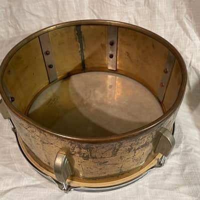 Pre-WWII Riveted Brass 6x13 Drum – Chicago Era Construction – No Extra Holes image 5