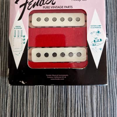 Fender 099-2238-000 Pure Vintage '65 Jaguar Pickup Set 2010s - Vintage White image 1