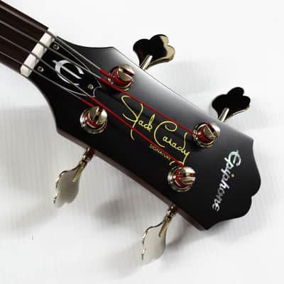 Epiphone Jack Casady Signature Bass Fretless - Aged Royal Tan image 7