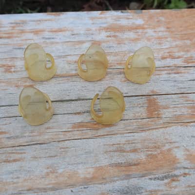 Gibson Finger picks 1940's RARE! Gibson Logo Vintage! image 2