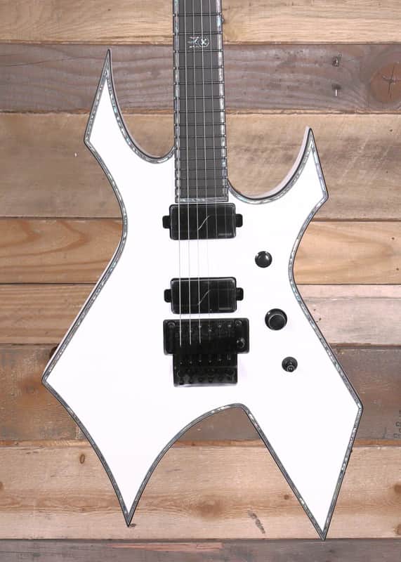 BC Rich Warlock Extreme Electric Guitar Matte White w/ Floyd Rose image 1