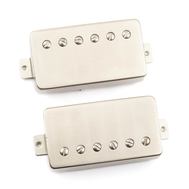 Tonerider Alnico 2 Classic Humbucker F-Spaced Set (50mm Neck, 52mm Bridge)/Aged nickel cover image 1