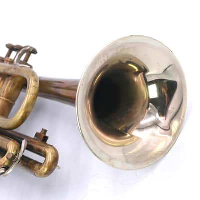 1952 Olds Studio Cornet in Raw Brass w/Nickel flare image 11