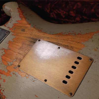Fender Custom Shop Masterbuilt 1958 Stratocaster Heavy Relic 2020 - Heavily Aged Pale Sonic Blue Over Choc Faded 3-Tone Sunburst (Heavy Relic) image 23