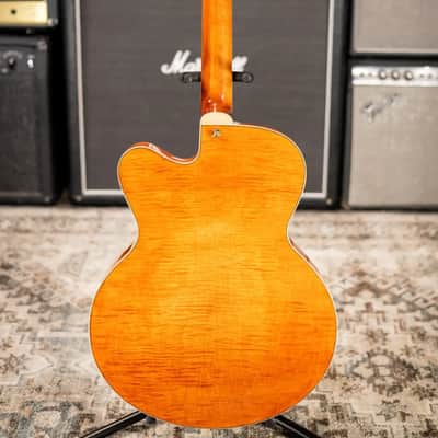 Eastman AR580CE-HB Archtop Electric Guitar - Honey Burst with Hardshell Case image 8