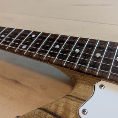 Four Winds JX72 Jazzmaster style Black Limba Stoptail Offset * Mojotone Firebird Pickups * USA Luthier Handmade image 17