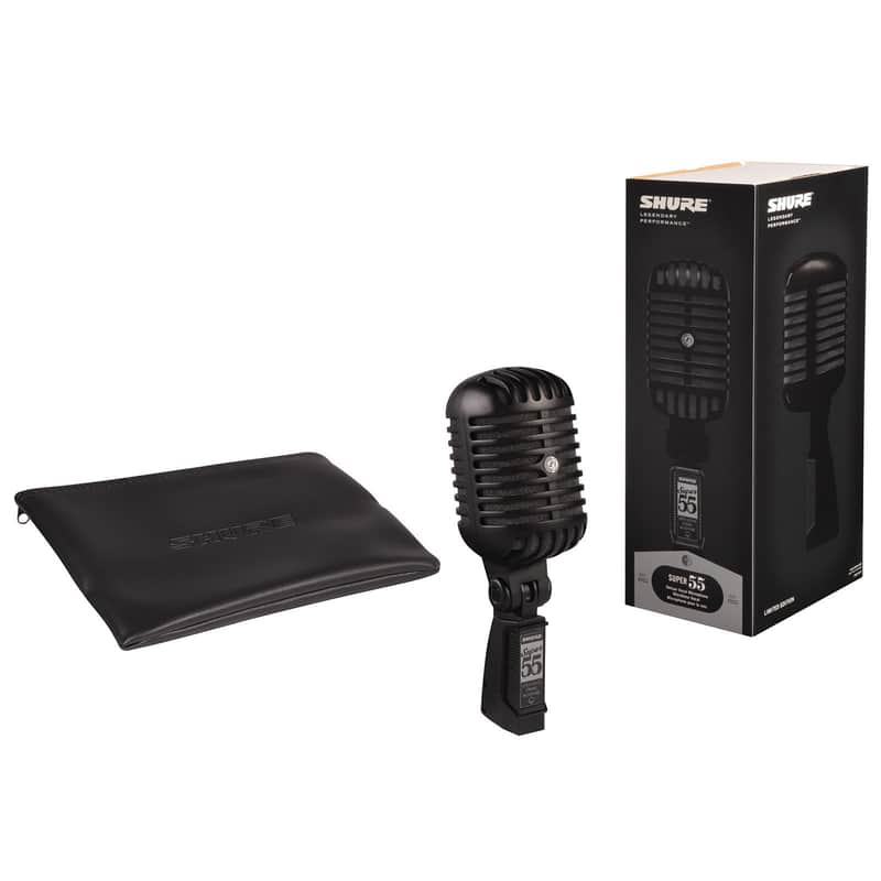 Shure Super 55-BLK Limited Edition Pitch Black Dynamic Vocal | Reverb
