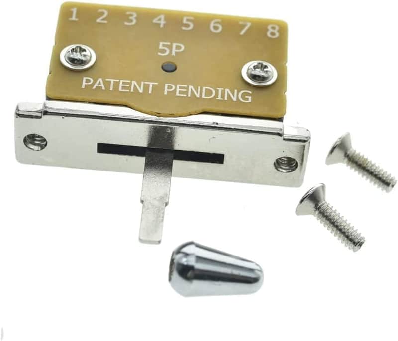 Heavy Duty 5 Way Guitar Pickup Lever Switch Guitar Pickup Selector Switch for Strat Tele with Plastic Chrome Tip image 1