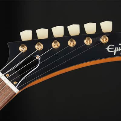 Epiphone 1958 Korina Explorer, White Pickguard in Aged Natural with Case image 10