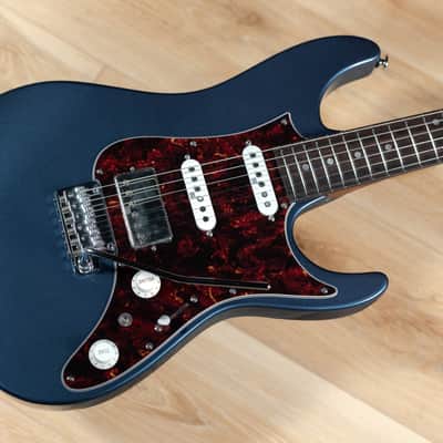 Ibanez AZ2204N Prestige HSS Guitar w/ Case – Prussian Blue Metallic image 9