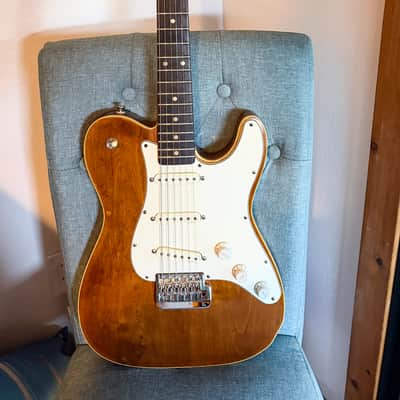 California Guitars Custom Strat-Style SSS with Narrow-Gauge Frets (Swamp Ash / Fluence) 2018 - Swamp Ash natural brown body / Maple Neck with Rosewood Fingerboard image 1