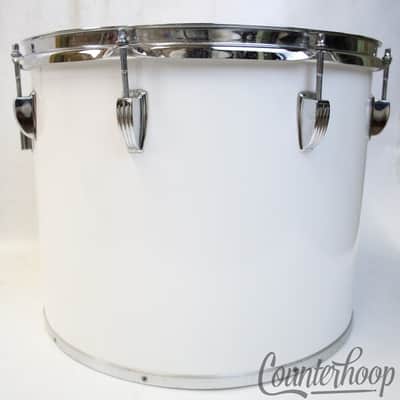 Ludwig 15x12"Concert/Tenor Tom Drum White Cortex Wrap Vintage 70s Blue/Olive B/O image 5