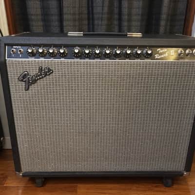 Fender Twin Reverb II 2-Channel 105-Watt 2x12" Guitar Combo 1983 - 1986 - Black image 1