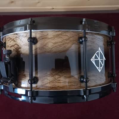 Dixon Artisan Silkwood / Maple – PMT Black Reverse Burst 6.5″ x 14″ 2025 image 2