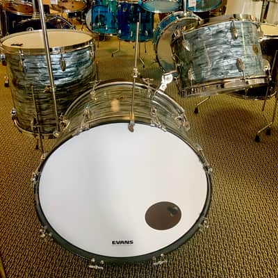 Gretsch Broadkaster “Name Band” Outfit 13/16/22 1950’s - Blue Pearl image 1