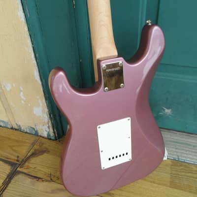 Vintage Fernandes Ltd Edition Strat Burgundy Mist NOS image 6