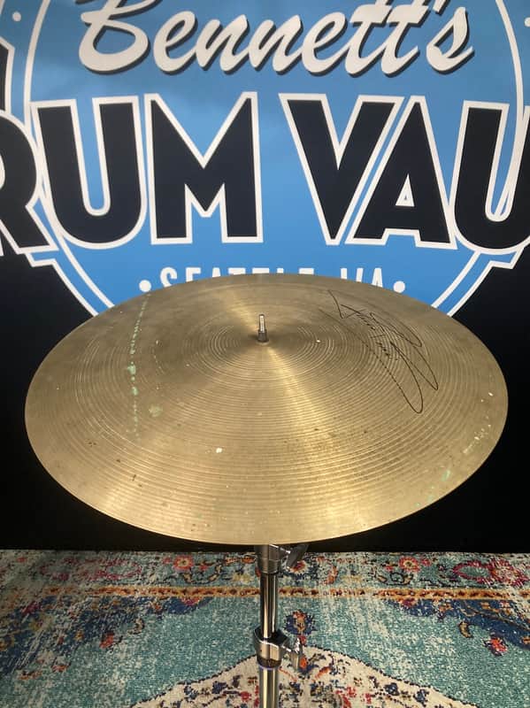 Zildjian Frankie Banali's 22" A Flat Ride Cymbal (#97) Autographed!! image 1