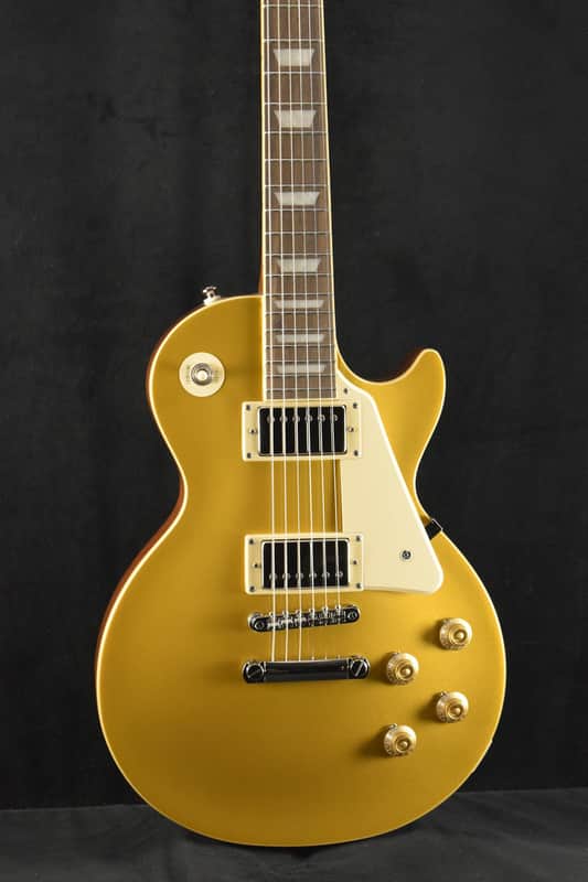 Epiphone Les Paul Standard 50s Plain Top Goldtop w/Gig Bag image 1