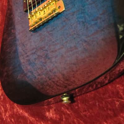 Fernandes AFR-55 1996 Blue Burst Quilt Gold Hardware Factory Gotoh's! image 3