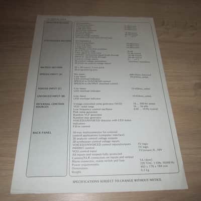 Synton "Synthovox" Original Literature Package -Rare - 1979 - Synthesizer Brochure image 2