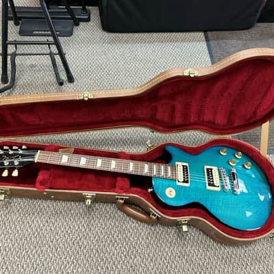 2017 Gibson Les Paul Studio Deluxe IV Caribbean Night w/ Case image 20
