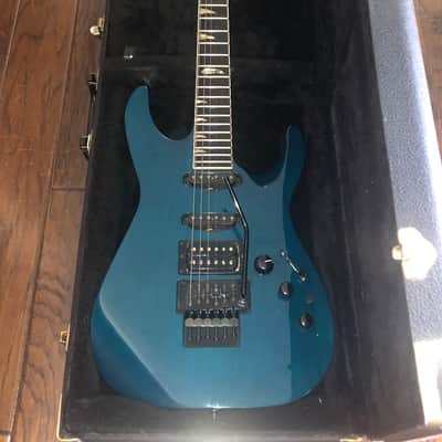 Kramer Pacer Custom II  1990 Transparent Teal / Electric Blue image 7
