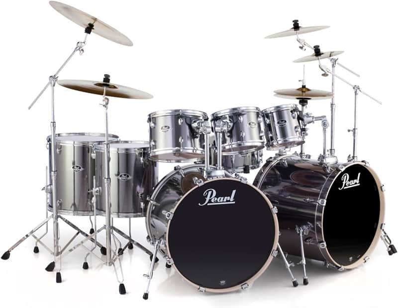 Pearl Export EXX728DB/C 8-piece Double Bass Drum Set with Snare