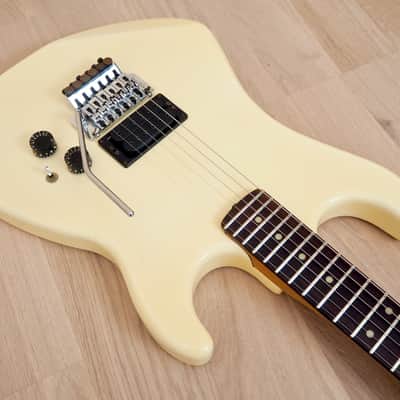 1984 Kramer USA Pacer Special Vintage Electric Guitar Creme w/ Floyd Rose, Case image 8