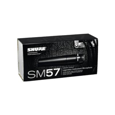Shure SM57 Cardioid Dynamic Instrument Microphone Bundle with Microphone Stand and 25-Feet Microphone Cable image 3