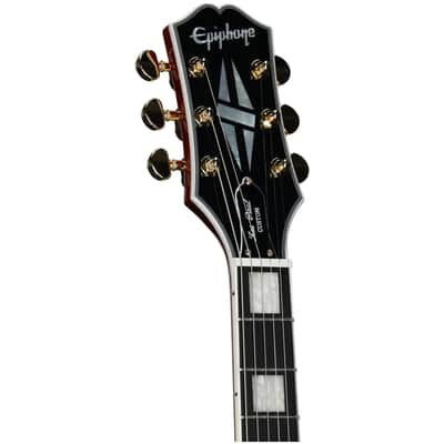 Epiphone Exclusive Les Paul Custom AAA Quilt Top Electric Guitar (with Gig Bag), Heritage Cherry Sunburst image 7