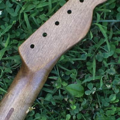 Lefty Musikraft Custom 50s V Profile Relic Tele Guitar Neck Amber Bone Nut Maple image 6