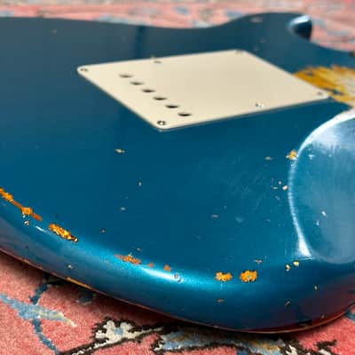 Fender Custom Shop '67 Heavy Relic Stratocaster 2021 Ocean Turquoise over sunburst image 15