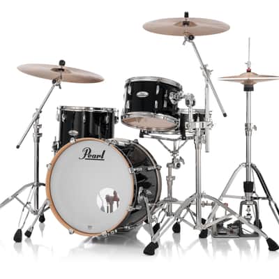 Pearl PMX Professional Series 3-Piece Drum Shell Pack 20/14/12 Piano Black image 5