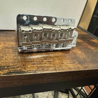 Fender Genuine Fender Pure Vintage Stratocaster 6-Screw Tremolo Bridge w/Screws - Pat. Pend. (Mint Condition) image 4