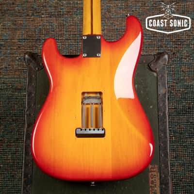 2012 Fender '57 Reissue Stratocaster ST57 Made in Japan - Cherry Sunburst image 8
