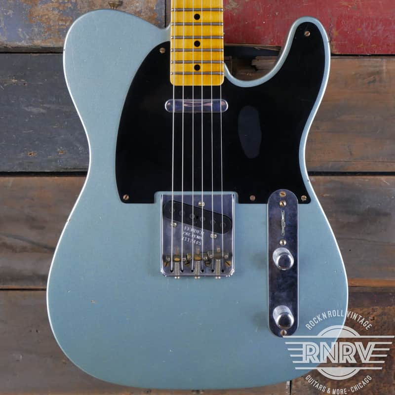 Fender Custom Shop '52 Reissue Telecaster Journeyman Relic - 2021 - Ice Blue Metallic image 1