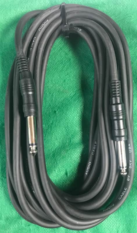 New CC-20 20FT - 1/4" To 1/4” Instrument Guitar, Keys, Bass Audio Cable image 1