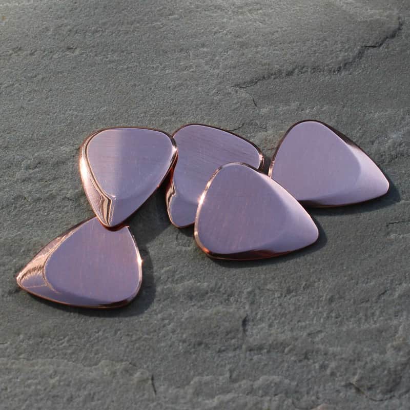 2024 Timber Tones Copper Guitar Pick 351 shape Polished