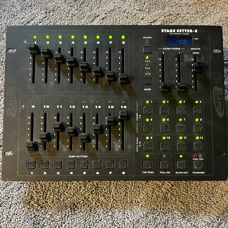 American DJ Elation STAGE-SETTER 8-Channel Lighting Controller 2010s - Black image 1