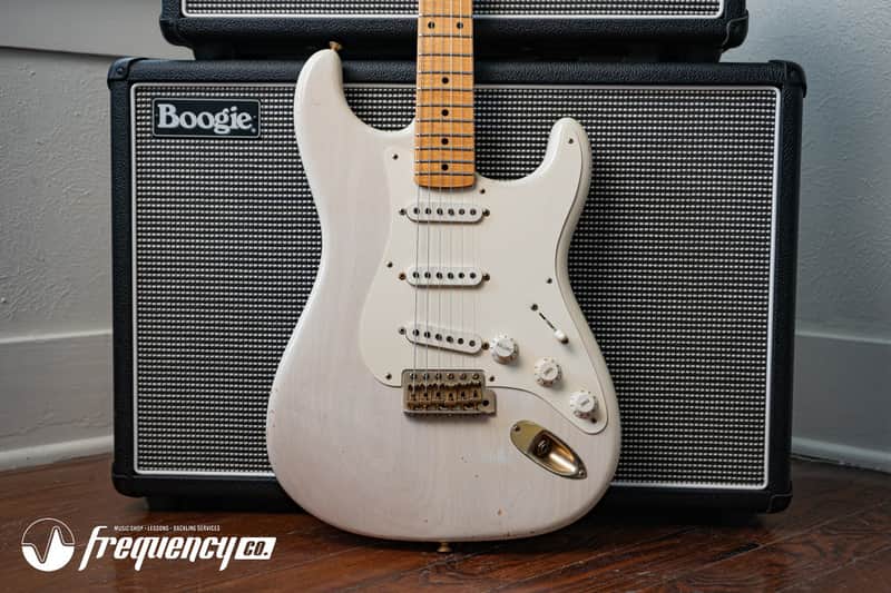 Fender Custom Shop Limited Edition 1956 Stratocaster in White Blonde with a AA Flamed Maple Neck - 2011 image 1