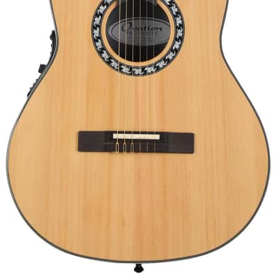 Ovation Timeless Classic Nylon Acoustic-Electric Guitar - Natural image 1