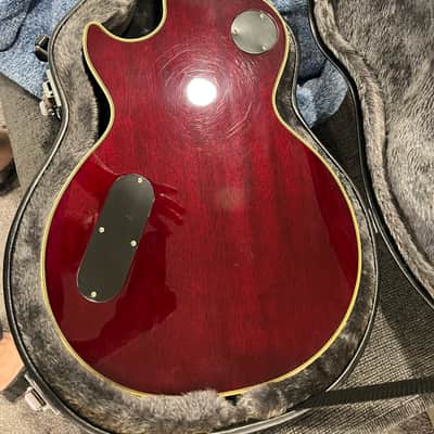 Epiphone Les Paul Custom Prophecy GX 2008 Gold Hardware Gibson Dirty Fingers Black Cherry image 4