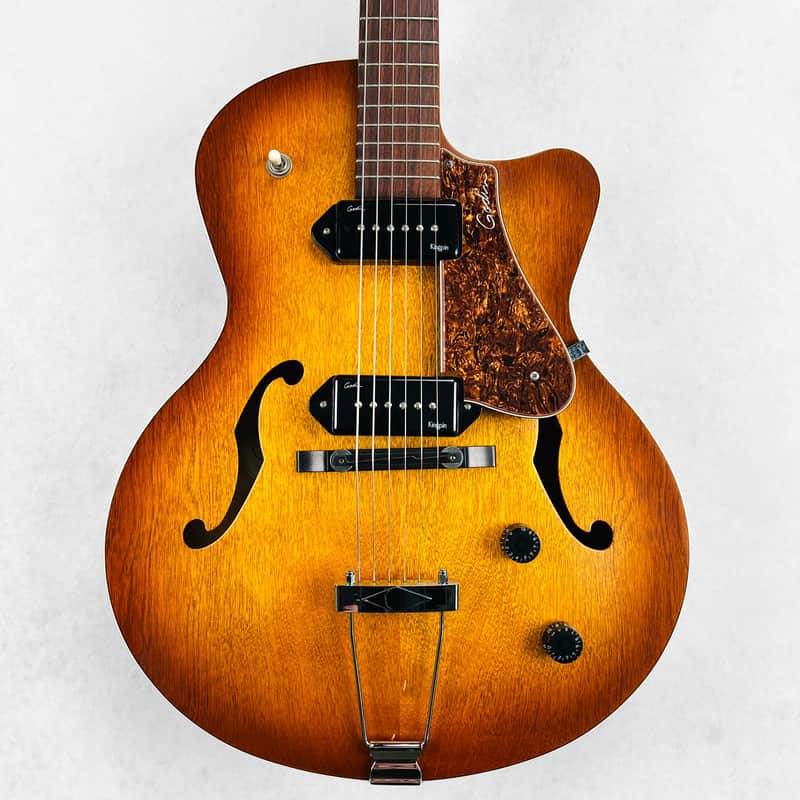 Godin 5th Avenue CW Kingpin II Hollow Body Guitar 2010s - Cognac Burst image 1
