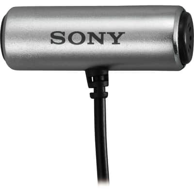 Sony - ECMCS3 - Clip style Omnidirectional Stereo Microphone - Silver image 2