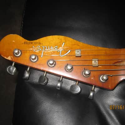 VTT Heavy Reliced Tele Style F***nder Telicaster 2017 Blond with Black Guard image 3