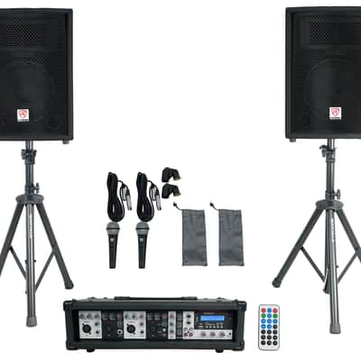 Rockville RPG2X10 V2 BX 2 1800w Powered 4 Ch Mixer/Amplifier w Bluetooth/EQ/Effects image 12