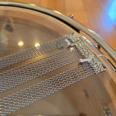 Snares - Noble & Cooley 8x14 SS Oak Snare Drum (Metallic Gold over Metallic Silver Hydro-Dip Gloss) image 8